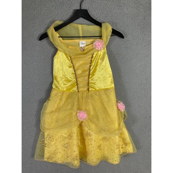 Disney Belle Princess Dress Costume Girls Size 10 Yellow Party Dress - Picture 3 of 9